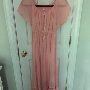 Pink Blush Maternity Maxi Dress